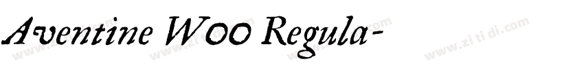 Aventine W00 Regula字体转换